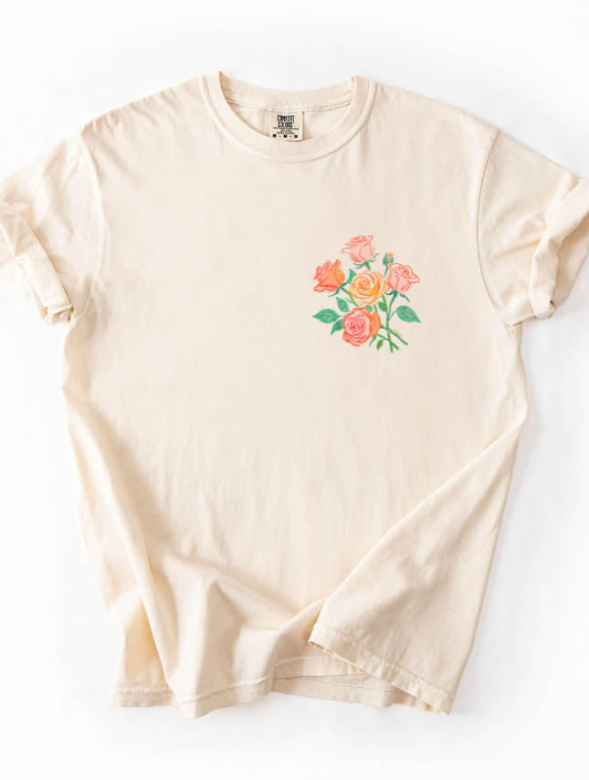 He Walks With Me Front & Back Tee