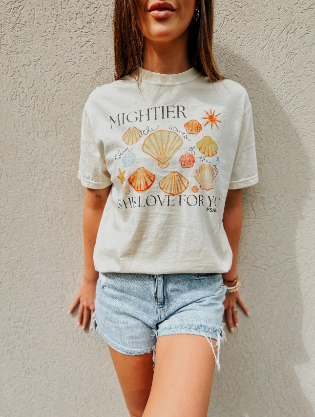 Mightier Is His Love Tee