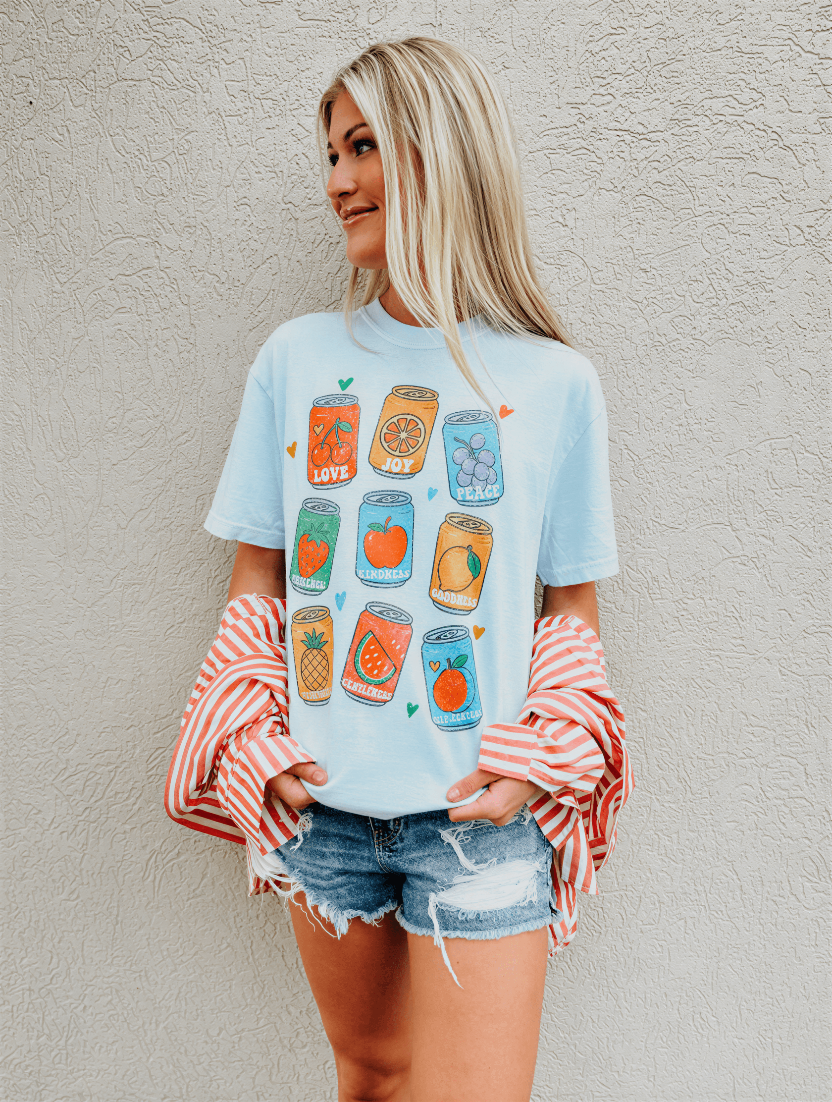 model wearing Flavor of Faith Tee