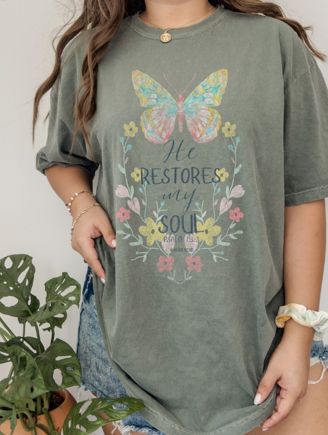 He Restores My Soul Tee