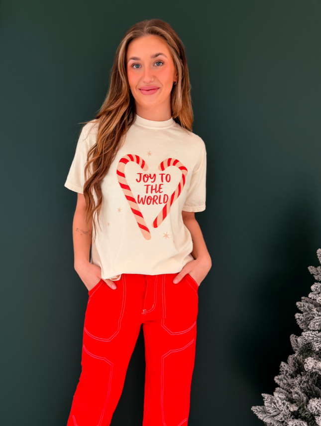 Joyful Candy Canes Tee