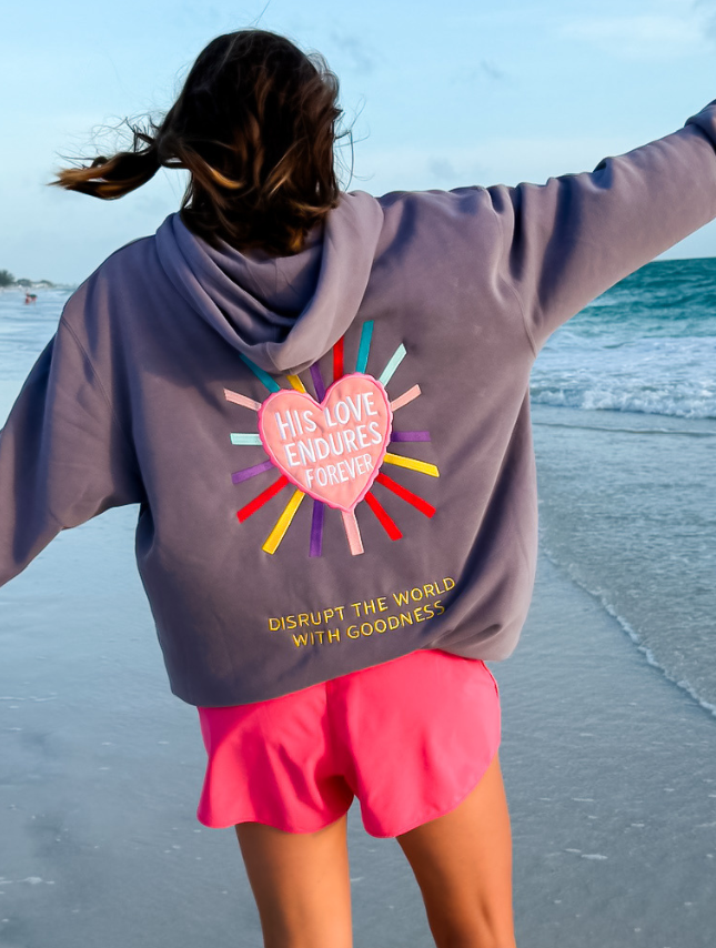Disrupt The World Embroidered Hoodie