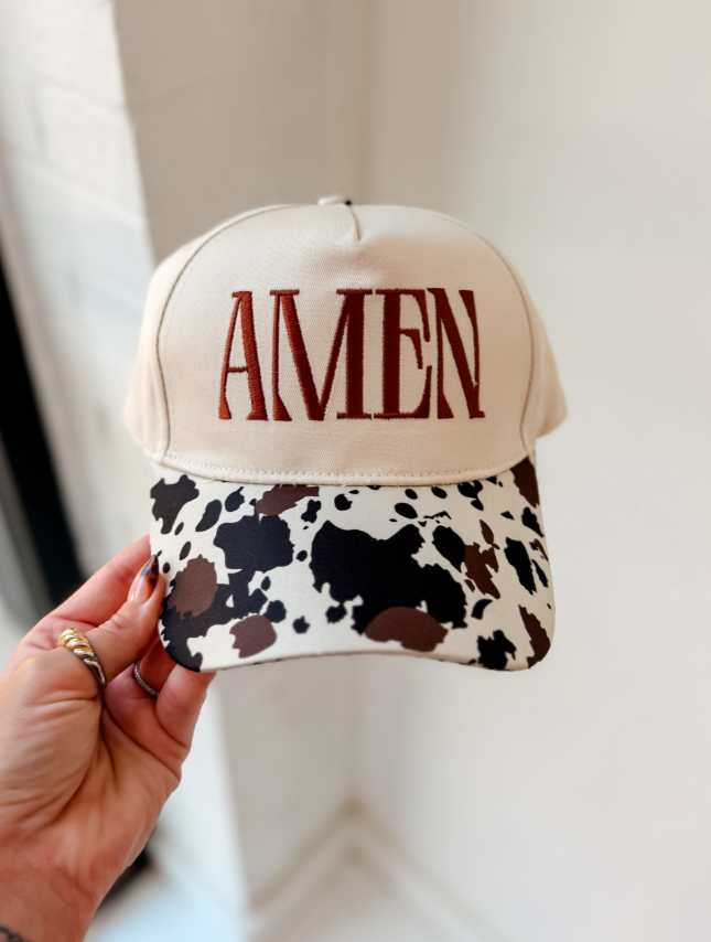 AMEN - Cow Print Hat