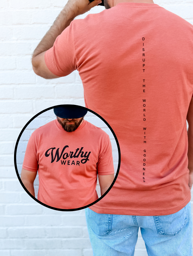 Worthy Disrupt Tee - Heather Redwood