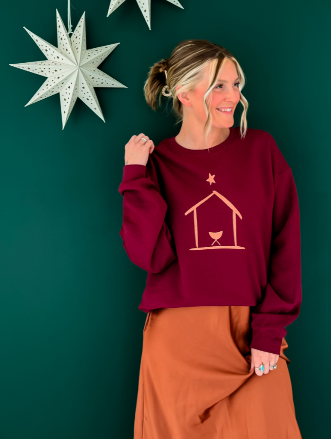A Simple Manger Sweatshirt
