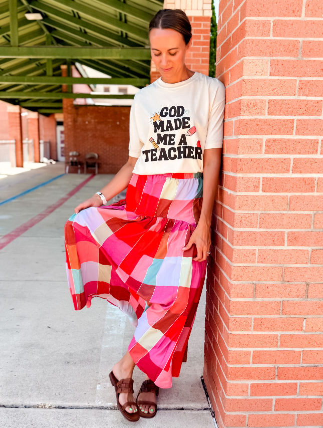 God Made Me A Teacher Tee