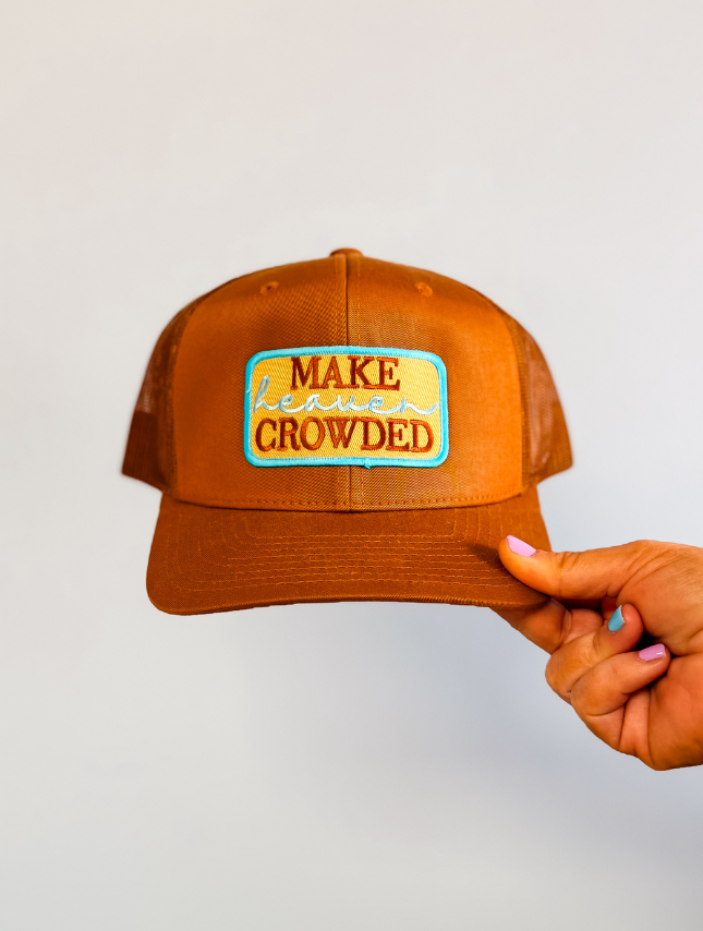brown trucker hat