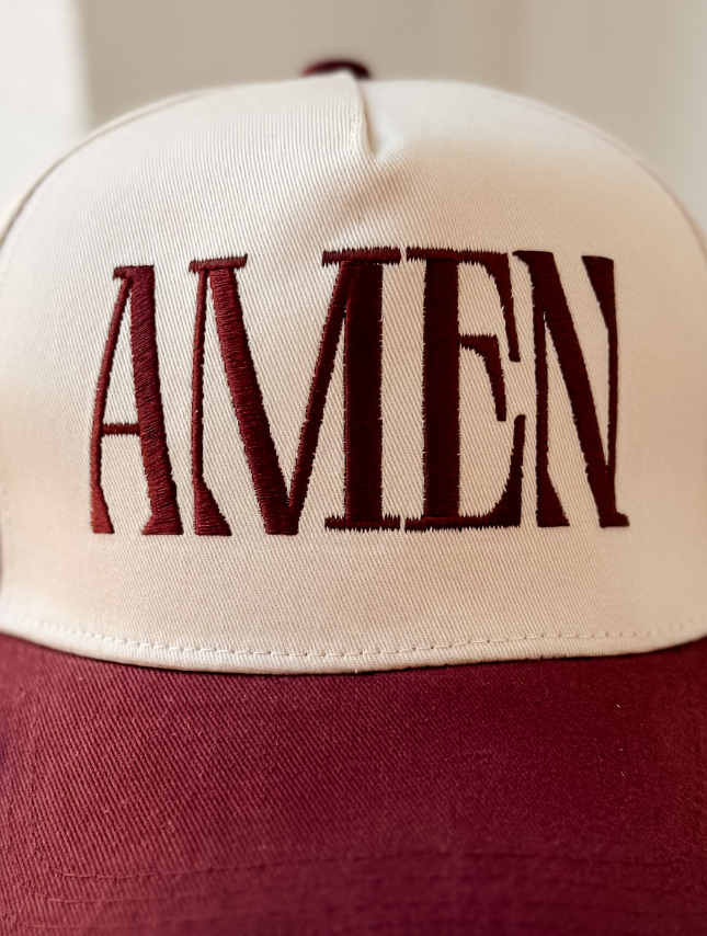 AMEN - Maroon Hat