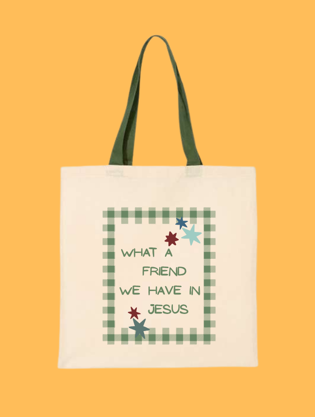 Friend in Jesus Tote Bag