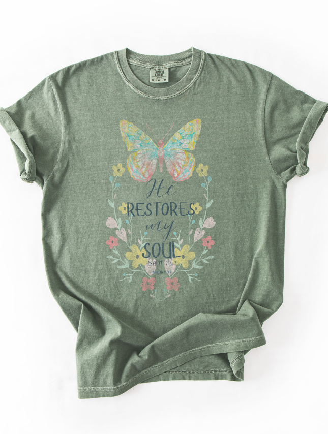 He Restores My Soul Tee