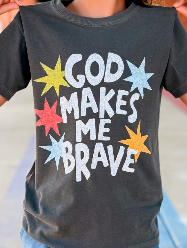 God Makes Me Brave - Youth Tee