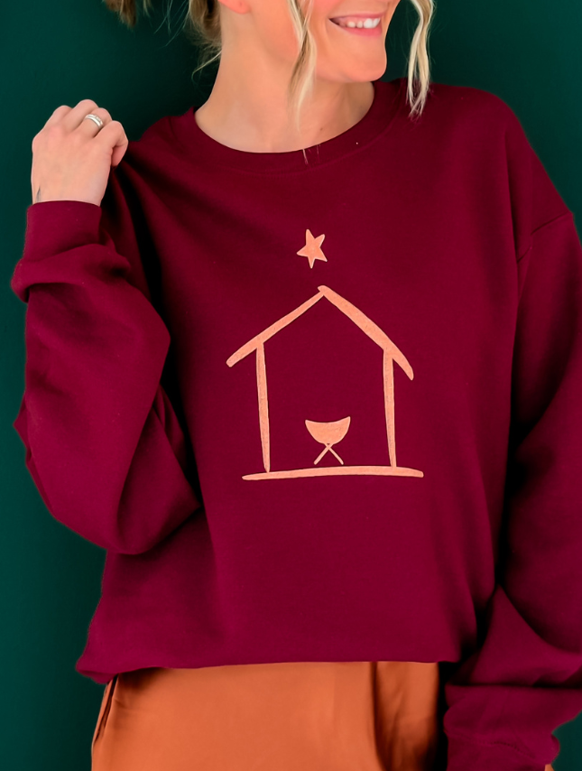 A Simple Manger Sweatshirt