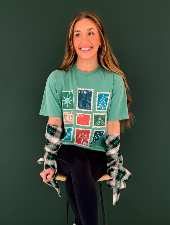 Christmas Stamps Tee