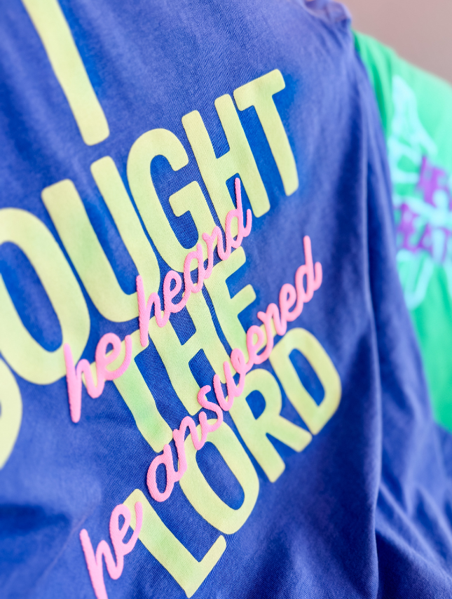 I Sought The Lord - Puff Print Tee