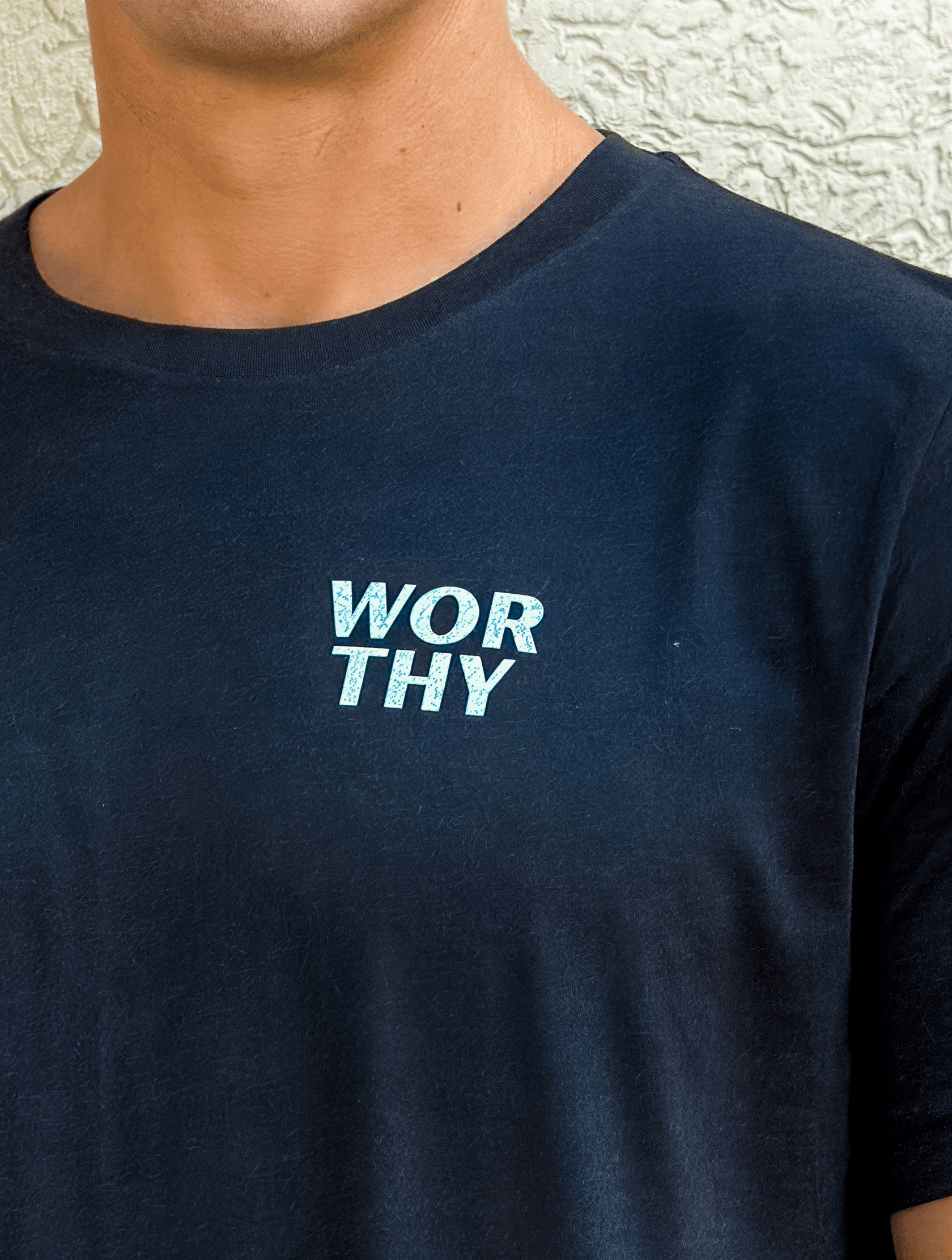 model wearing Stacked Worthy Tee