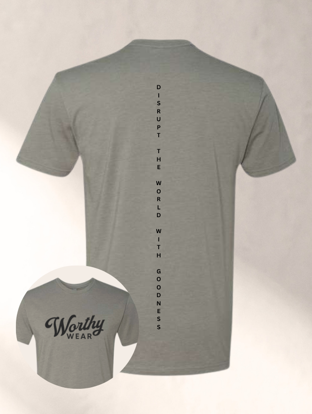 Worthy Disrupt Tee - Stone Grey