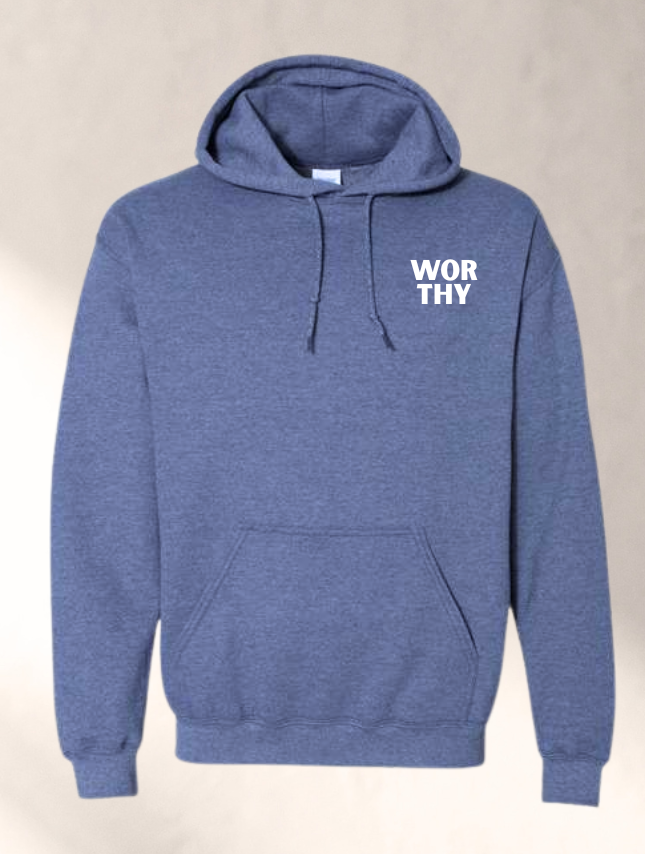 Worthy Embroidered Hoodie - Navy