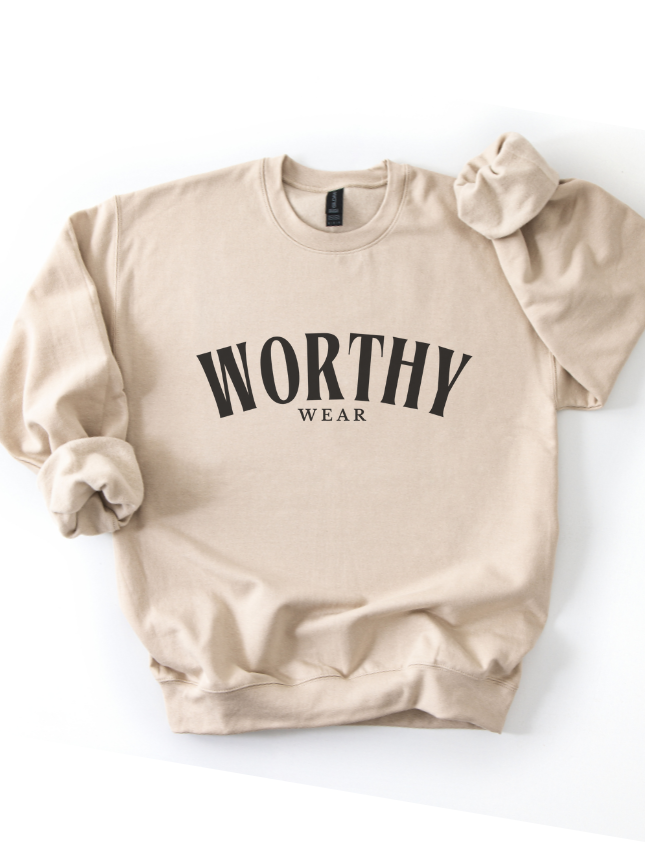 Worthy Wear Brand Sweatshirt - Sand