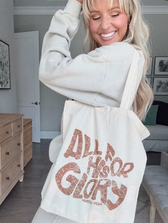All For His Glory Bible Bag - Nicole x Worthy Wear