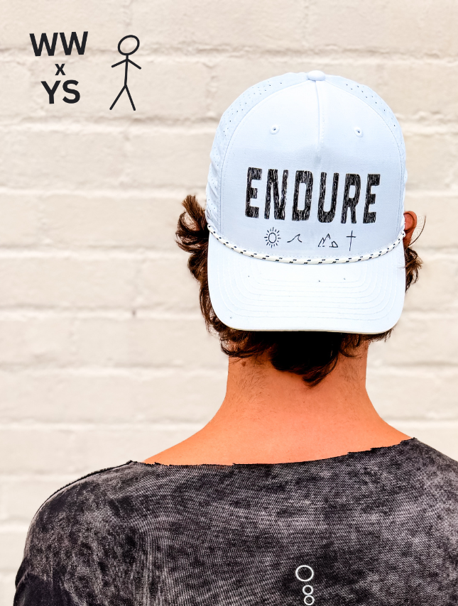 Endure - White Athletic Mesh Hat