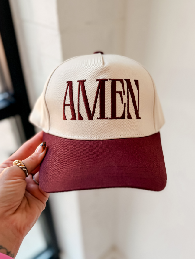 AMEN - Maroon Hat