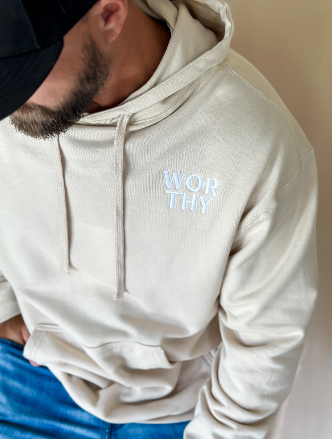 Worthy Embroidered Hoodie - Dust