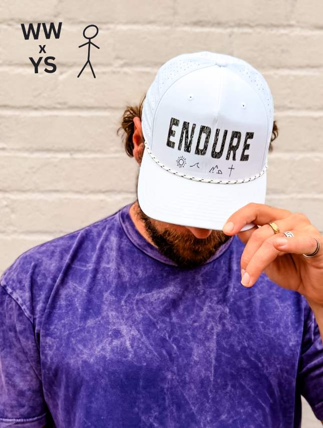 Endure - White Athletic Mesh Hat
