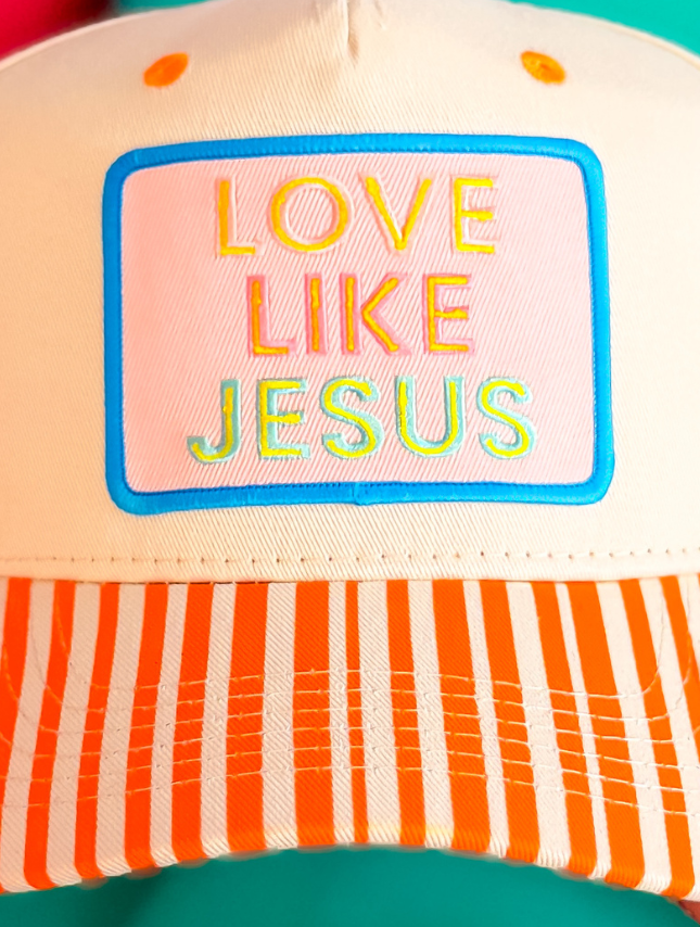 colorful trucker hat