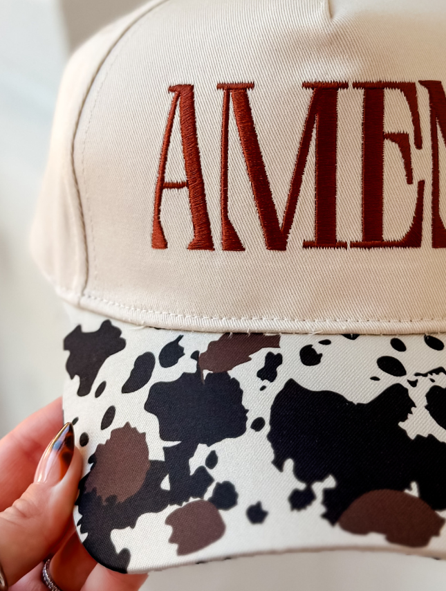 AMEN - Cow Print Hat