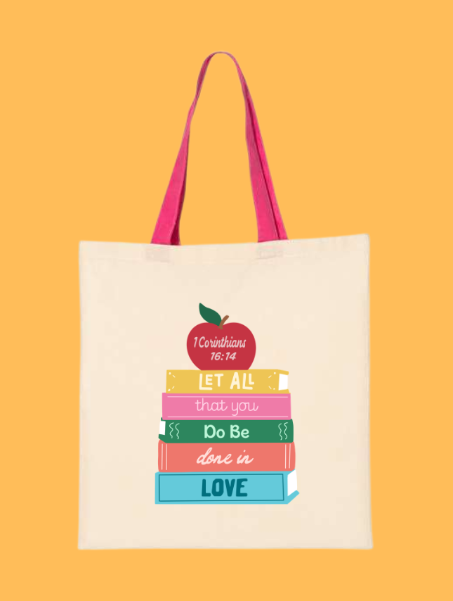 Love of a Teacher Tote Bag