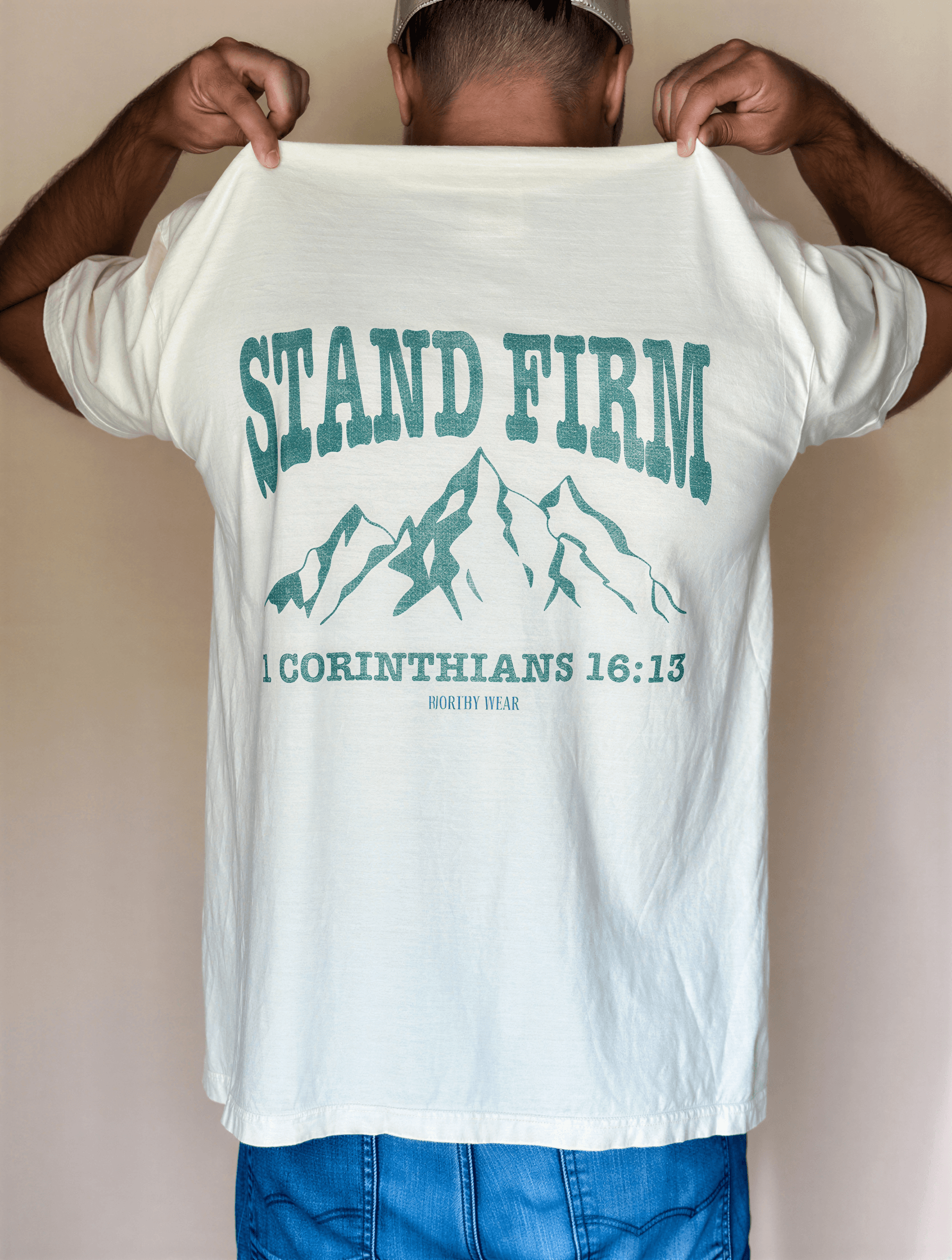 model wearing Stand Firm Tee