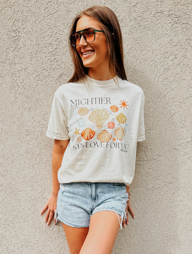 Mightier Is His Love Tee