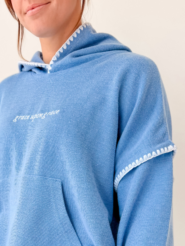 Grace Upon Grace Embroidered Pullover