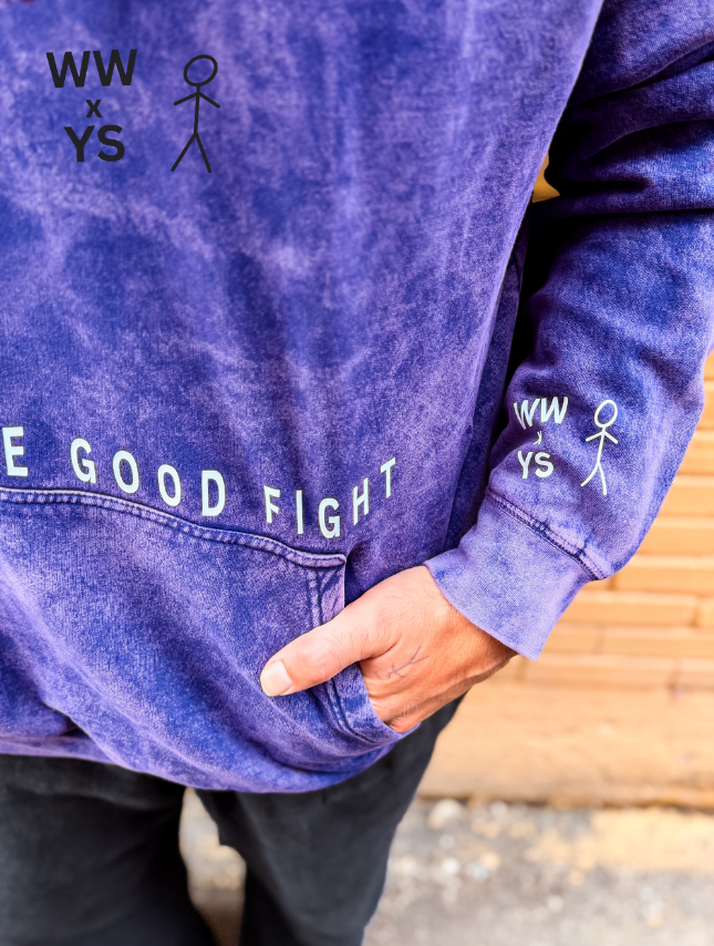 Fight The Good Fight - Mineral Wash Hoodie