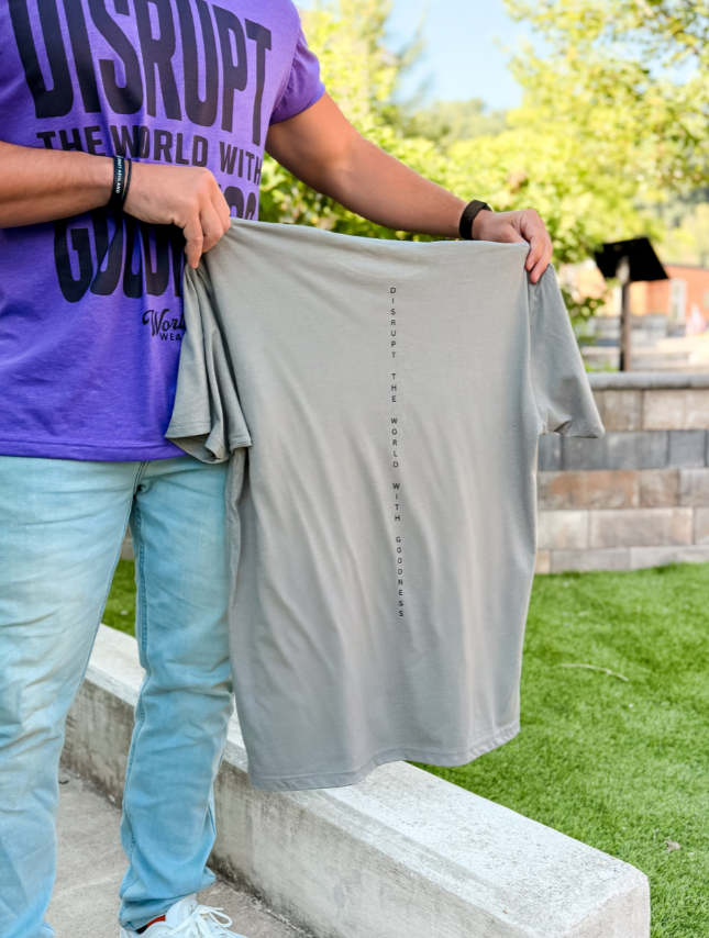 Worthy Disrupt Tee - Stone Grey