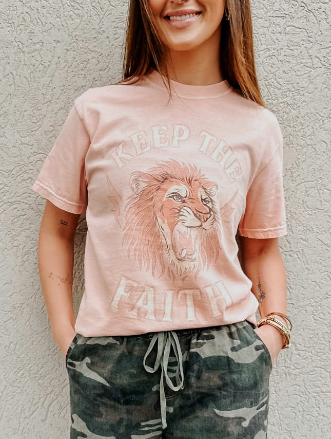 Keep The Faith Lion Tee