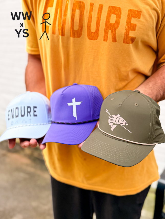 Distressed Cross - Purple Athletic Mesh Hat