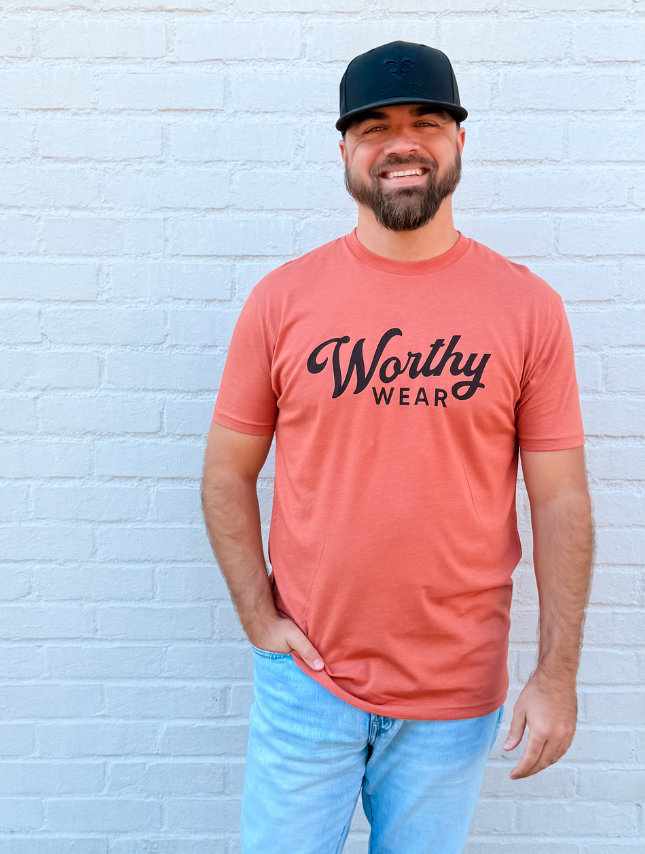 Worthy Disrupt Tee - Heather Redwood