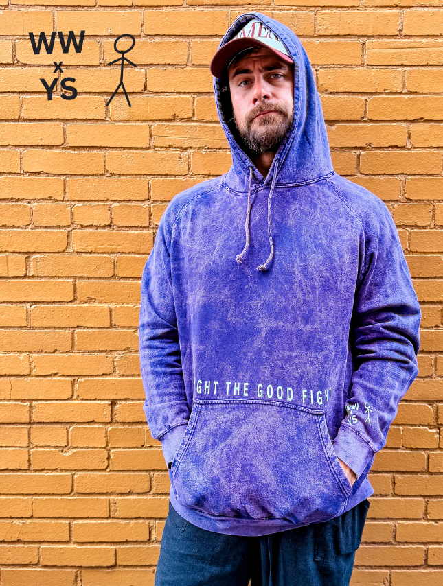 Fight The Good Fight - Mineral Wash Hoodie