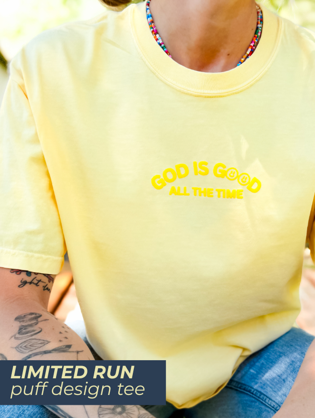 God Is Good Puff Tee