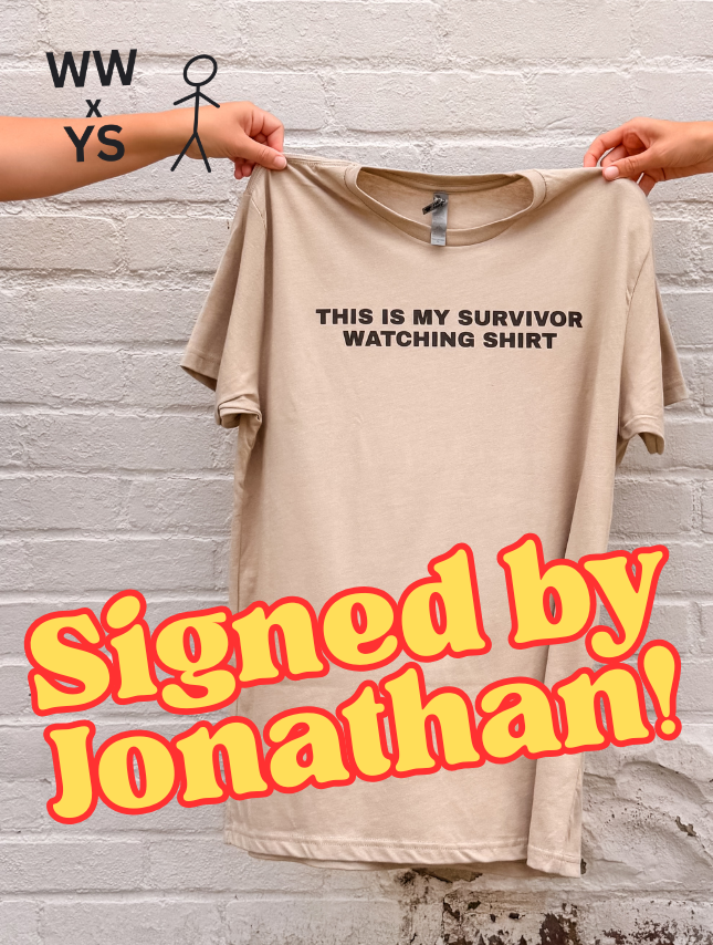 Survivor Watching Tee - SIGNED BY JONATHAN!