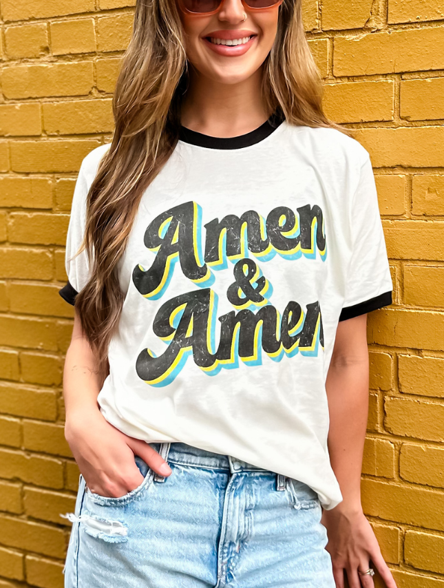 Amen & Amen Ringer Tee