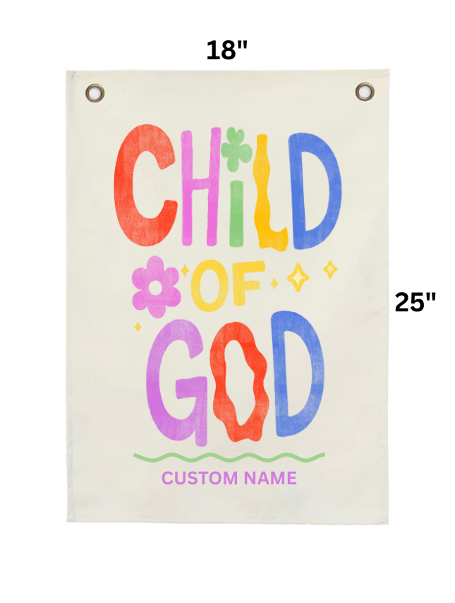 child of god personalized wall decor tapestry