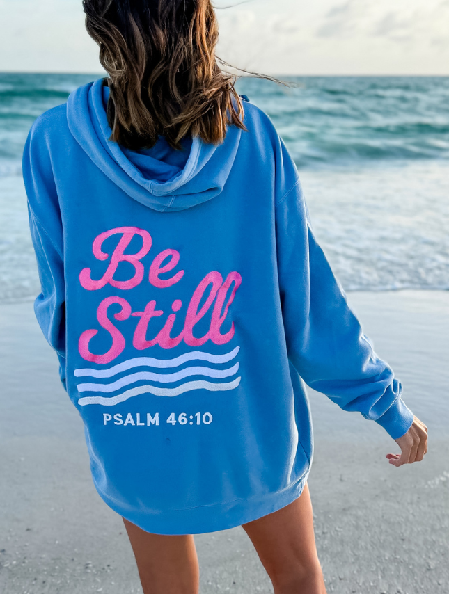 Be Still Embroidered Hoodie