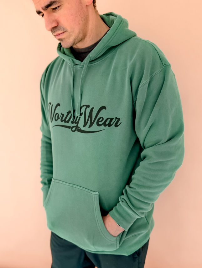 Worthy Wear Pigment-Dye Hoodie - Plum