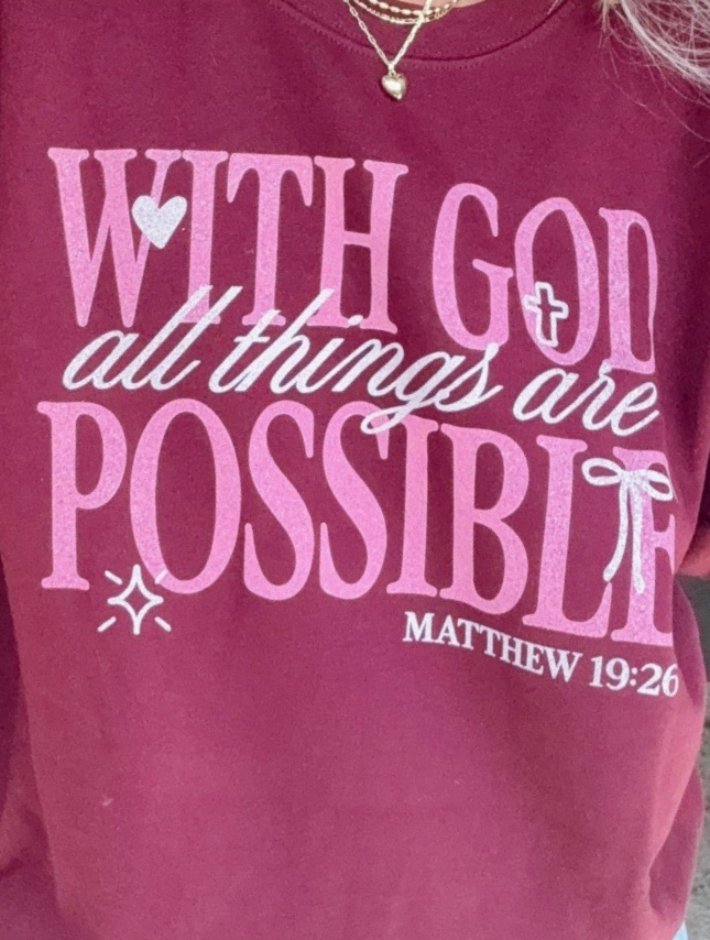 With God Sweatshirt - Nicole x Worthy Wear