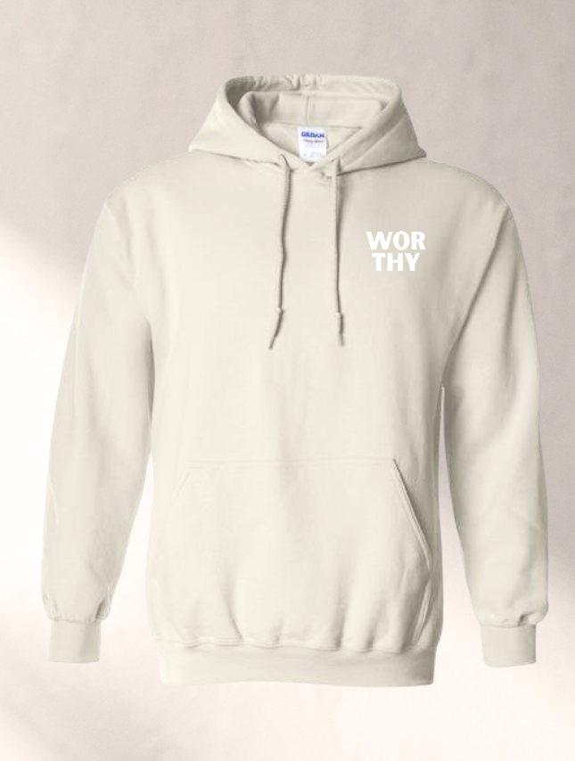 Worthy Embroidered Hoodie - Sand