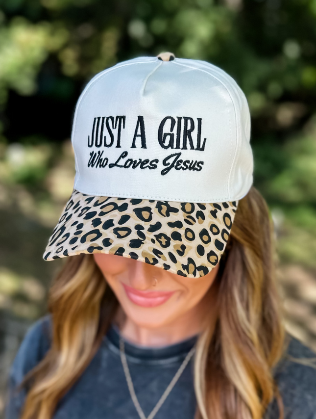Just A Girl - Leopard Hat