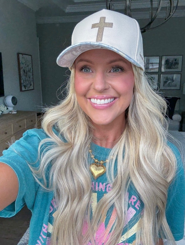 Camo Cross Trucker Hat - Nicole x Worthy Wear