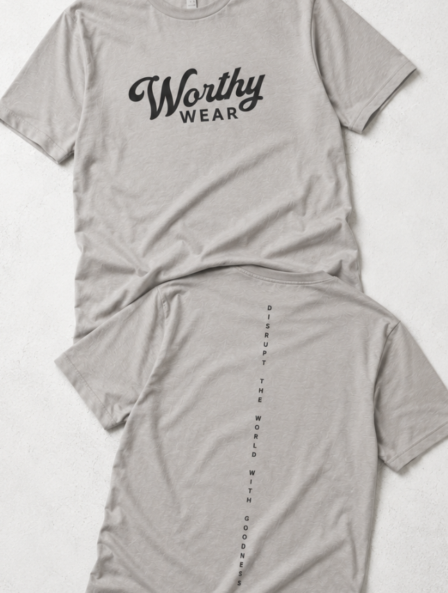 Worthy Disrupt Tee - Stone Grey